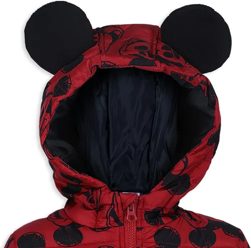 Vista 4 de Disney Chaqueta de Mickey Mouse para niños pequeños y pequeños, color rojo