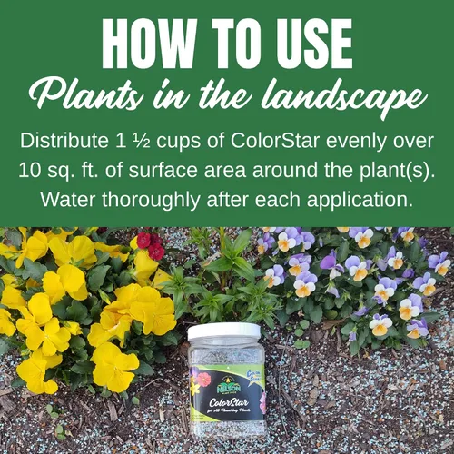 Vista 5 de Nelson Plant Food s ColorStar Fertilizante para plantas de interior y exterior – Alimento vegetal denso en nutrientes para aumentar