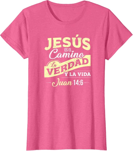 Vista 82 de Camisas de la Biblia de Jesus para los Cristianos Camiseta Española Negro