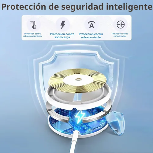 Vista 4 de Cargador inalámbrico magnético para iPhone 15W Mag Safe Fast Wireless
