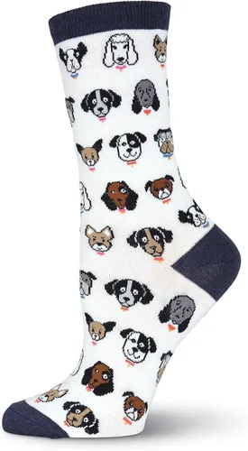 Vista 92 de K. Bell, calcetines retro varsity de lechuga para mujer Adultish (negro)