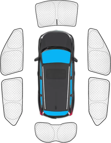 Vista 107 de KMF 6 piezas de parasoles gruesos para Mazda 3 Hatchback (No Sedán) 2014-2018 Accesorios, parasoles completos para parabrisas y ventanas de coche
