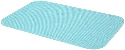 Vista 6 de Tapete antideslizante para aseo de mascotas, almohadilla de soporte de mesa texturizada para aseo y baño, goma verde, 22.4 x 14.9 pulgadas, 1 paquete
