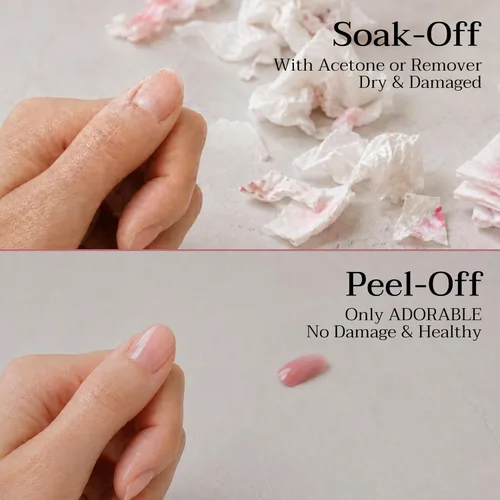 Vista 10 de Juego de esmaltes de uñas rosa coral, juego de 3 piezas a base de agua vegano melocotón y rubor nude con capa superior brillante Uñas frescas