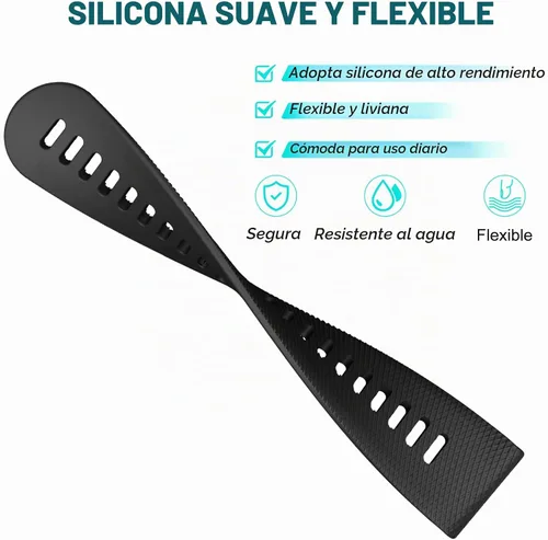 Vista 3 de OVERSTEP Correa de reloj para Garmin Venu 2 Plus/Venu SQ/Forerunner 645/245 Negro