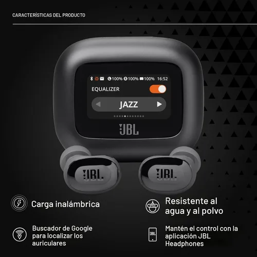 Vista 4 de JBL Live Buds 3 - Auriculares tipo bolígrafo inalámbricos genuinos con cancelación de ruido, 40 horas totales de reproducción, carga inalámbrica, 6