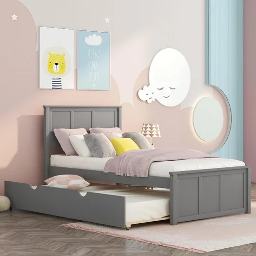 Vista 14 de Cama de plataforma tamaño Queen con cabecero y estribo, color marrón