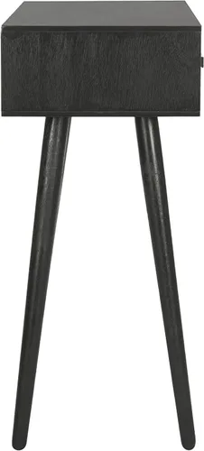 Vista 6 de Safavieh Home Dean Mid-Century Modern - Consola negra de 2 cajones