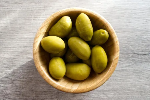 Vista 5 de Sanniti Tarro entero de aceitunas Bella Di Cerignola, 20.5 oz