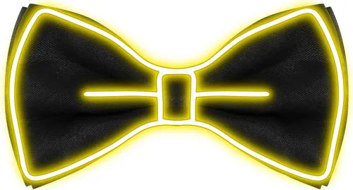 Vista 9 de Hercicy Halloween Carnival LED Light up Bow Tie for Women Men Azul