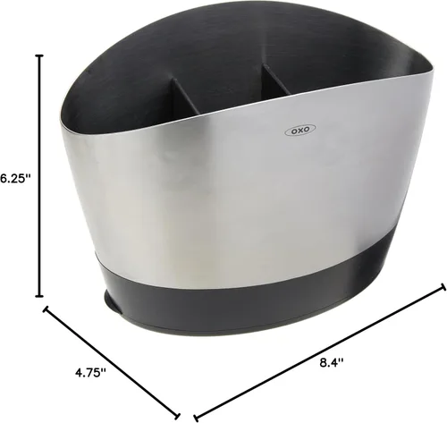 Vista 8 de OXO Good Grips - Soporte para utensilios de acero inoxidable, 8.4 x 4.75 x 6.25 pulgadas