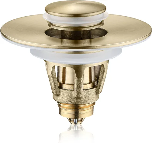 Vista 11 de Tapón Universal para Lavabo de Baño - Filtro de Drenaje de Lavabo con Rebote, Tapón de Drenaje Emergente de Níquel Cepillado, Tapón de Fregadero