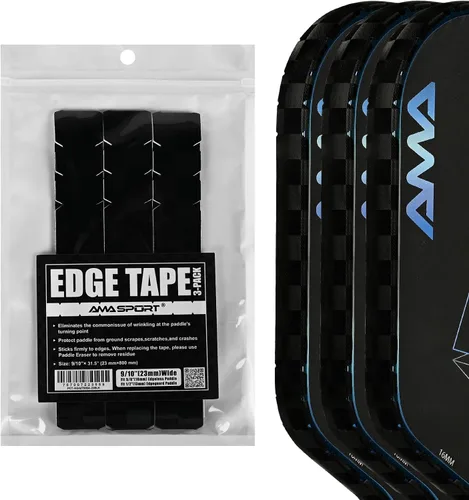 Vista 55 de PICKLETECH Cinta de protección de pala de pickleball – Protector de borde de cabeza de paleta – Cinta de protección de borde de raqueta ajuste