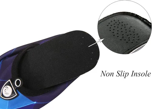 Vista 5 de Zapatos de agua únicos para mujer y hombre de secado rápido Aqua calcetines zapatos descalzos para deportes acuáticos yoga ejercicio