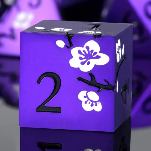 Vista 40 de DNDND - Dados de diseño antiguo, 7 dados de metal de latón con caja de metal para juegos de mesa como Dungeons and Dragons