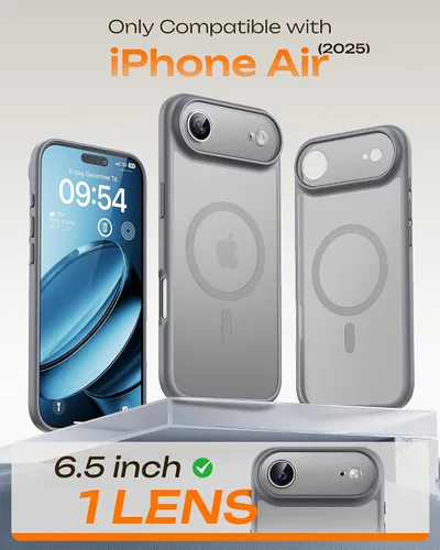 Vista 560 de TOCOL Funda para iPhone 11, compatible con Magsafe, protección completa de cámara, imanes integrados, protección contra caídas, funda translúcida
