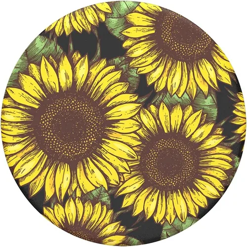Vista 5 de PopSockets Agarre para teléfono con soporte expandible, Sunflower PopGrip - Sunflower Power
