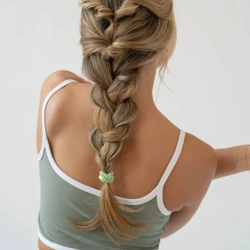 Vista 8 de L. Erickson Lazos para el cabello grueso, paquete de 15 tubos para poni Grab & Go - Bandas sin arrugas sin daños con fuerte sujeción para mujeres
