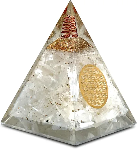 Vista 17 de Pirámide de orgón del Éxito – Pirámide de orgonita de 7 Chakras para sanación, meditación, alivio del estrés, energía positiva y equilibrio
