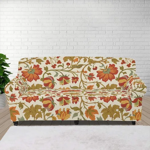 Vista 130 de Horeset Fundas elásticas para sofá con diseño de flores otoñales, lavables para sofá de 2 cojines, funda protectora para mascotas y perros