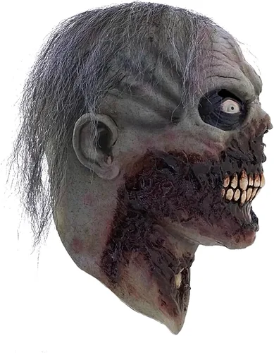 Vista 4 de Ghoulish Productions - Máscara Furious Walker Furious Walker. Máscara de látex zombie furioso, máscara de látex zombi enojado, máscara de látex