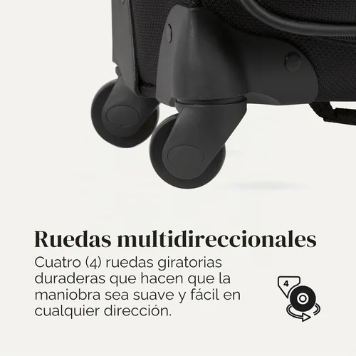 Vista 7 de SwissGear Sion Softside - Maleta giratoria expandible duradera y ligera, color negro, juego de 2 piezas (equipaje de mano / grande)