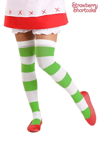 Vista 2 de Medias Altas de Fresa para Mujer - Disfraz de Strawberry Shortcake Multicolor