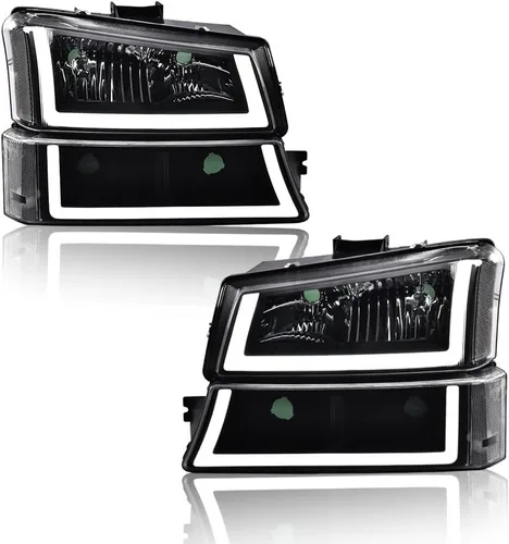 Vista 22 de CHEDA Conjunto de Faros Delanteros Faro Compatible con GMC Canyon/Chevy Colorado 2004-2012 Conjunto de Faros Luces de Parachoques