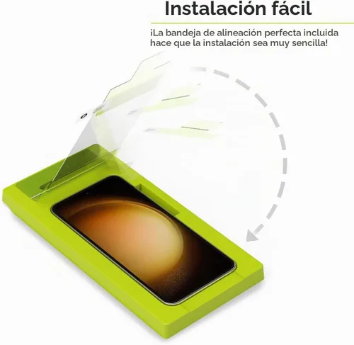 Vista 2 de PureGear Protector de pantalla de vidrio templado transparente HD para Samsung Galaxy S23 (2023), compatible con fundas, resistente a los arañazos