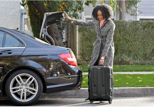 Vista 3 de Samsonite - Maleta rígida expandible Centric con ruedas giratorias, Negro), 92794-1041
