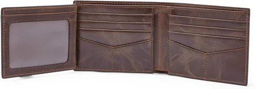 Vista 3 de Fossil Derrick Flip ID Bifold ML3681201 Marrón oscuro, Marrón, Plegable