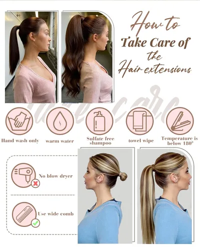 Vista 14 de Hetto . Extensiones de cabello humano rizado con clip, color #1 negro azabache, extensiones de cabello humano ondulado natural para cabeza completa