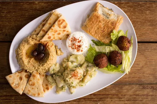 Vista 5 de Sadaf Falafel Mix – Mezcla de Falafel Mediterráneo – Plato clásico de Oriente Medio – Falafel vegetariano – Sin MSG – Sin conservantes artificiales