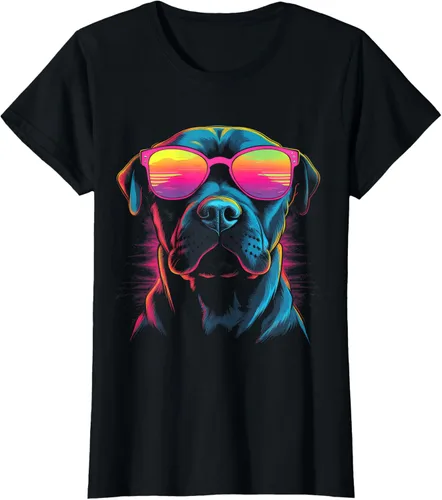 Vista 37 de Pit Bull Mom Dog Lover Colorido Artistic Pitbull Owner - Camiseta para mujer, Negro