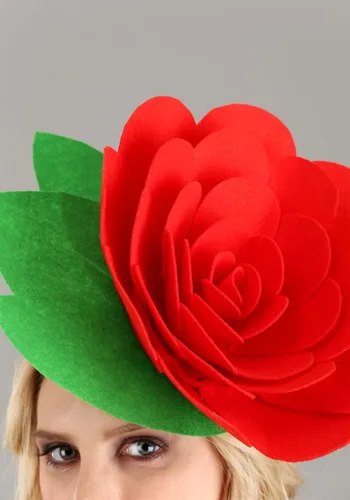 Vista 6 de Fun Costumes Red Rose Headdress