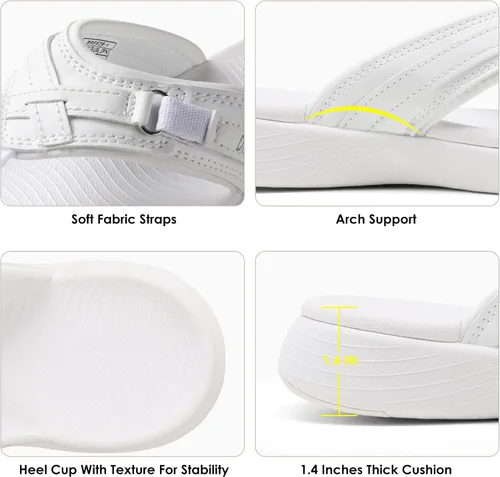 Vista 5 de DREAM PAIRS Sandalias cómodas con soporte de arco para mujer