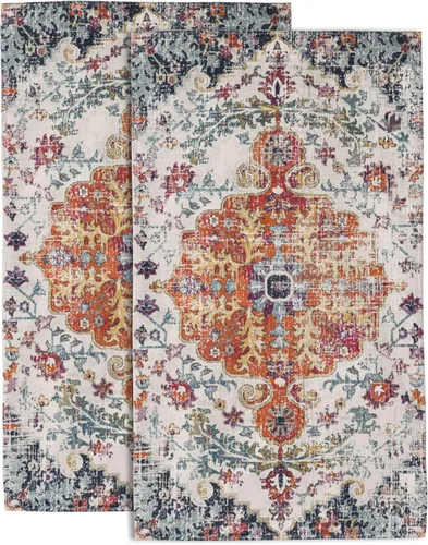 Vista 8 de Juego de 2 toallas de mano bohemias de primavera para baño, toallas de baño de mano, suaves, absorbentes, toallas decorativas para baño, cocina