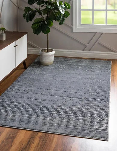 Vista 24 de Unique Loom Oasis Collection - Alfombra de área tranquila (2 x 3 pies, rectangular, gris/marfil)