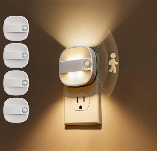 Vista 13 de L LOHAS LED Motion Sensor Night Light, Plug in Night Light, 3CCT 2 Pack