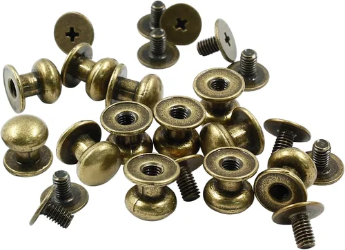 Vista 5 de Biaungdo 12 piezas tiradores de cajón mini de 0.31" x 0.39" pulgadas, pomos redondos para gabinete, tiradores para tocador armario cofre cajón cajas