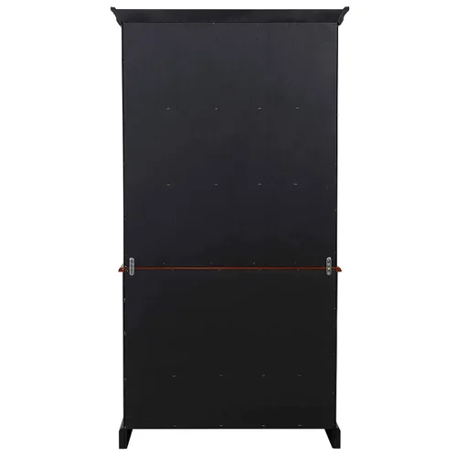 Vista 5 de Sunset Trading Black Cherry Selections Buffet and Hutch, dos puertas Dos cajones, envejecido envejecido