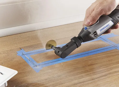 Vista 3 de Herramienta rotativa Dremel Mfg 575 con accesorio para ángulo recto