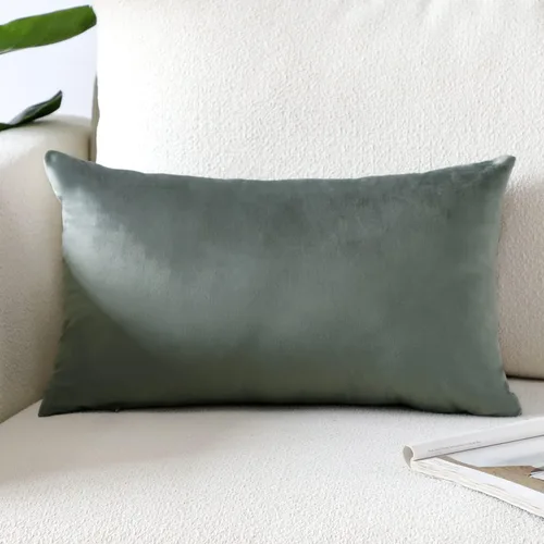 Vista 59 de Artscope Fundas de Almohada de Terciopelo de Lujo Fundas de Almohadas Cuadradas Decorativas Fundas de Cojines Suaves Sólidas para Sofá de Sala Sofá