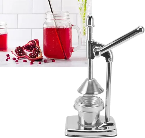 Vista 5 de Exprimidor de limón, exprimidor de cítricos de acero inoxidable, extractor de jugo de naranja, lima y pomelo con mango ergonómico para cítricos