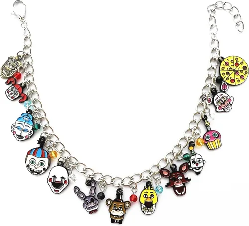 Vista 2 de Pulsera con dije de terror Night Freddy para mujeres y niñas