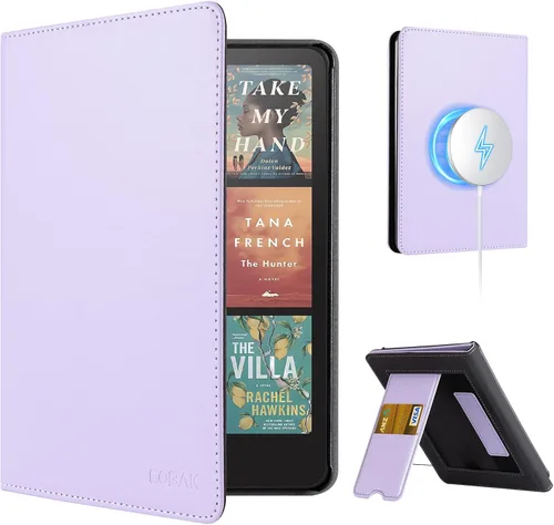 Vista 55 de CoBak Funda con soporte para Kindle Paperwhite - Funda de piel sintética duradera con función de apagado y encendido automático, ranura