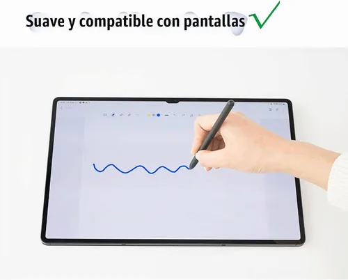 Vista 5 de Galaxy Tab S8 Ultra S Pen Reemplazo para Samsung Galaxy S8 S8 Plus S8 Ultra Touch Stylus S Pen (sin Bluetooth) + puntas + pin de expulsión (negro)
