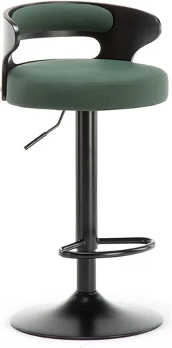 Vista 8 de Taburetes de bar altos de piel sintética mate para sala de estar, silla de bar, respaldo de muebles de cocina, taburete alto, taburete nórdico