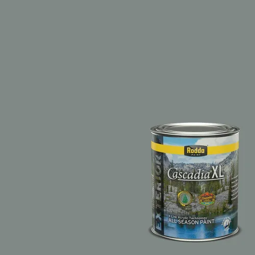 Vista 50 de Rodda Paint CASCADIA XL Pintura e imprimación satinada para exteriores en uno, cuarto de galón, Metropolis Mood