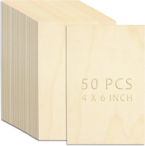 Vista 13 de 100 piezas de círculos de madera sin terminar - disco redondo de 1 pulgada en blanco, adornos de madera natural cortados para decoración